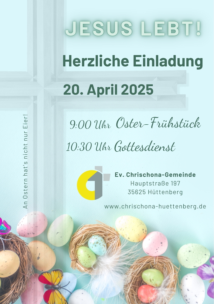 Einladung zum Oster-Frühstück und Gottesdienst am 20.04.2025