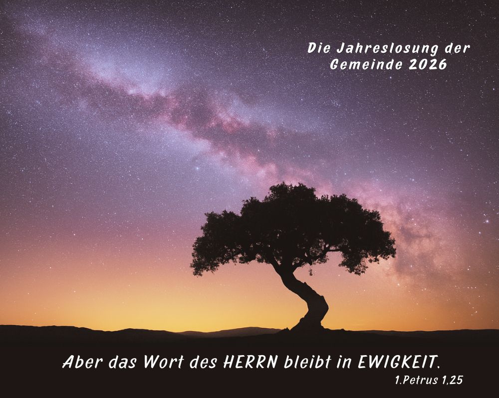 Jahreslosung 2026 der Christus Zuerst Gemeinde Hüttenberg